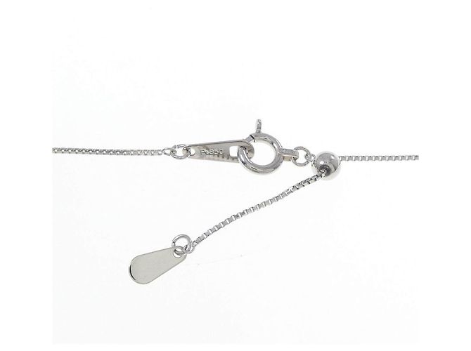 Autre Marque Platin-Diamant-Kreuzkette Silber - Ansicht 5