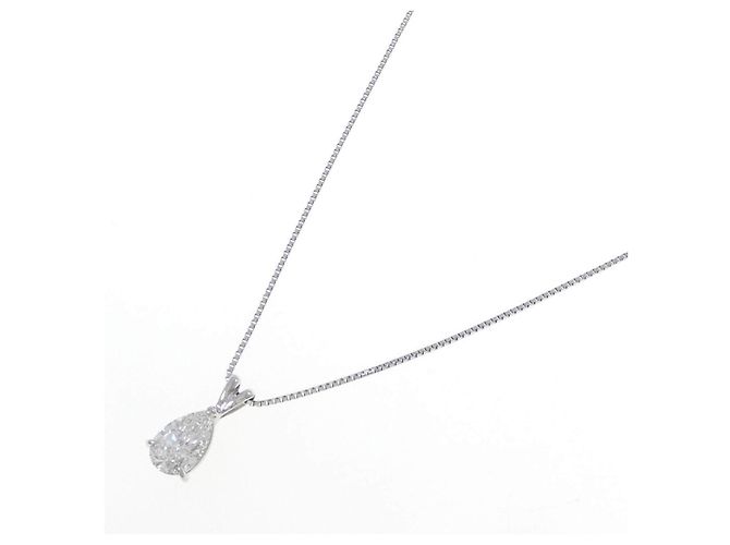 Autre Marque Collar de diamantes PT900 PT850 Plata - vista 2