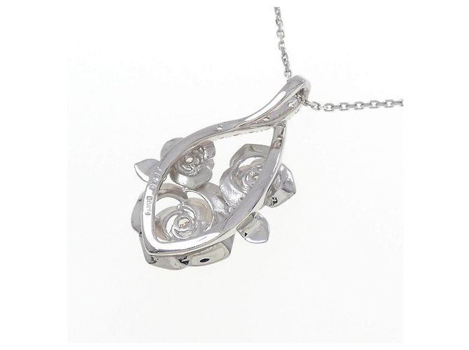 Autre Marque Diamantenhalskette Pt900 Pt850 Silber - Ansicht 4