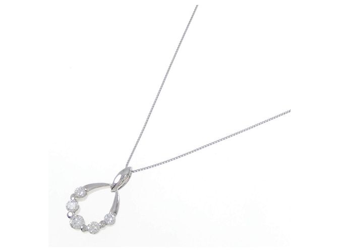Autre Marque Collana in platino e diamanti Argento - vista 2
