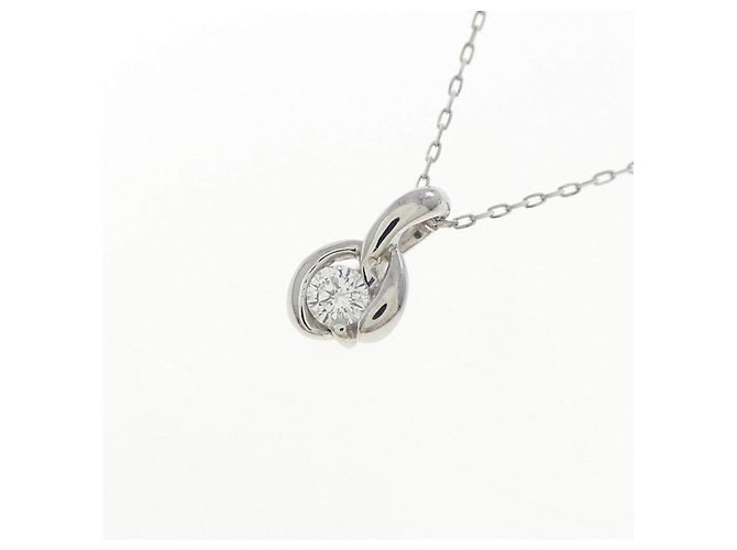 Autre Marque Collar de platino y diamantes Plata - vista 3