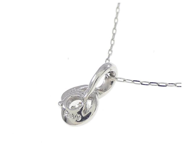 Autre Marque Collar de platino y diamantes Plata - vista 4