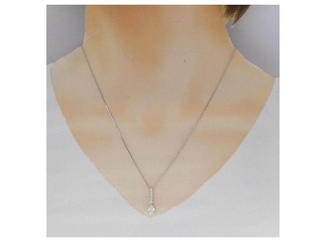 Autre Marque Collar de diamantes Pt900 Pt850 Plata - vista 6