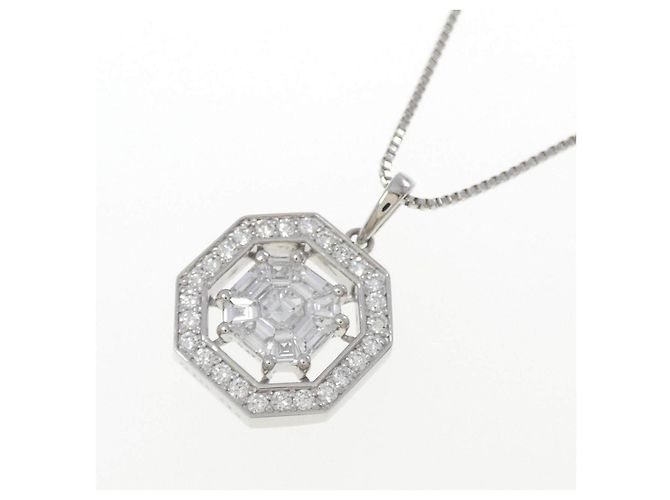Autre Marque Collana di diamanti PT900 PT850 Argento - vista 3