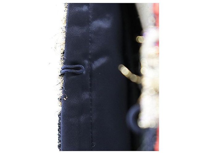 Autre Marque Chaqueta sin cuello de tweed metalizado HIROKO KOSHINO Dorado - vista 4