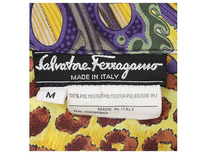 Impermeabile Salvatore Ferragamo Leopard Botanical 100% Polyester Multicolore - vista 10