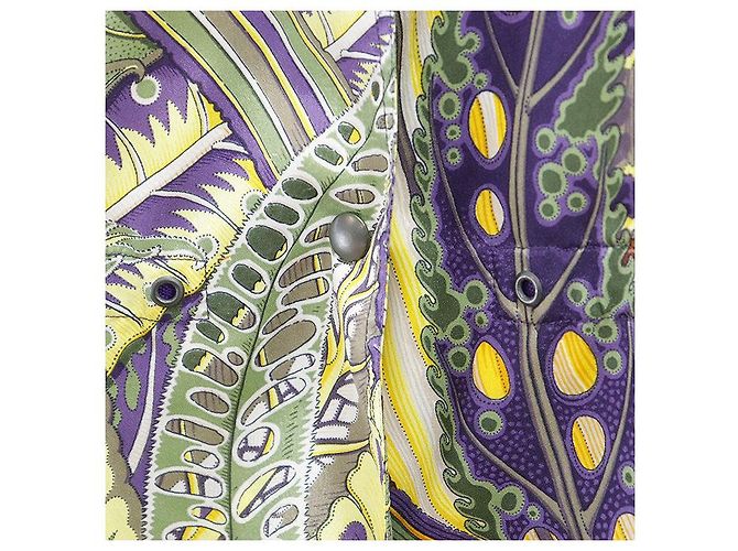 Impermeabile Salvatore Ferragamo Leopard Botanical 100% Polyester Multicolore - vista 13