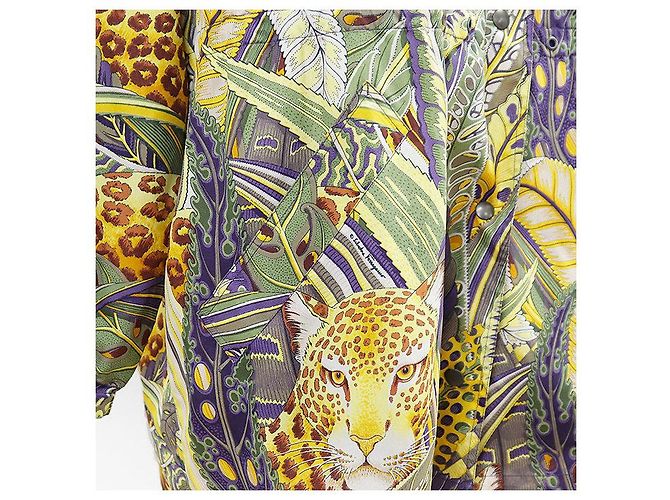 Impermeabile Salvatore Ferragamo Leopard Botanical 100% Polyester Multicolore - vista 4