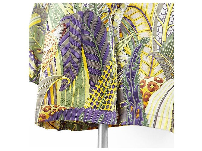 Impermeabile Salvatore Ferragamo Leopard Botanical 100% Polyester Multicolore - vista 5