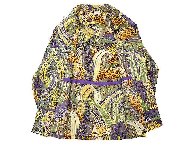 Impermeabile Salvatore Ferragamo Leopard Botanical 100% Polyester Multicolore - vista 9