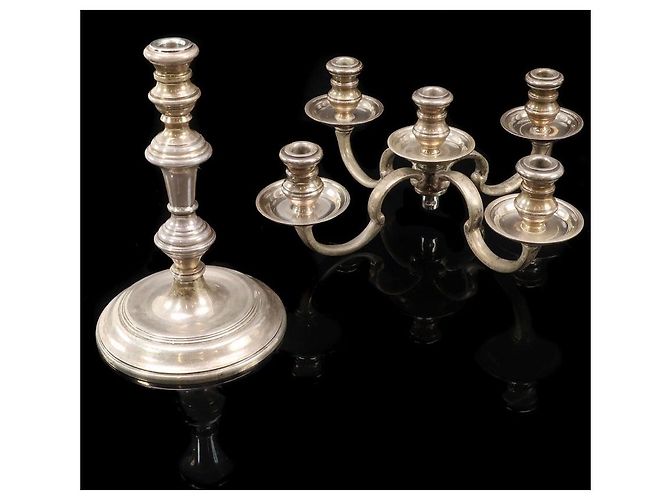 Tiffany & Co. STERLING SILVER Candle Stand Silver Ornament Silvery - view 2