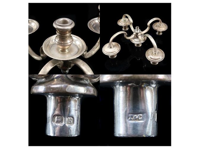 Tiffany & Co. STERLING SILVER Candle Stand Silver Ornament Silvery - view 9