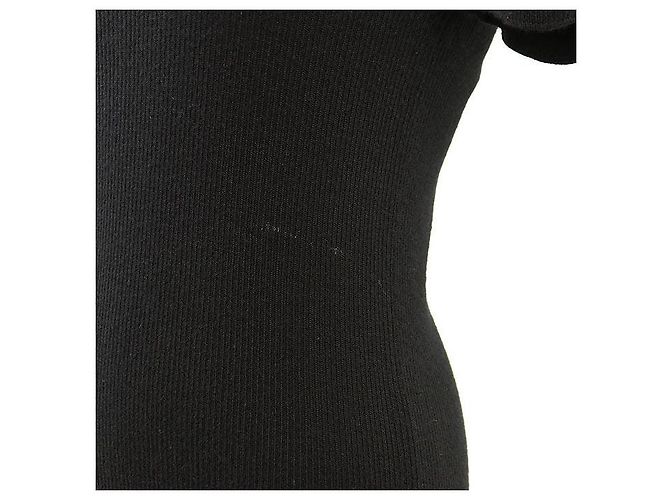 Chanel P42530 Kaschmir Strick-Top Schwarz - Ansicht 3