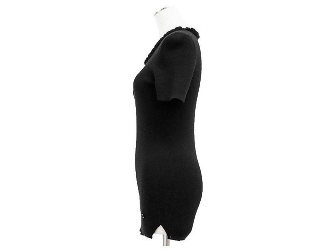 Chanel P42530 Kaschmir Strick-Top Schwarz - Ansicht 5
