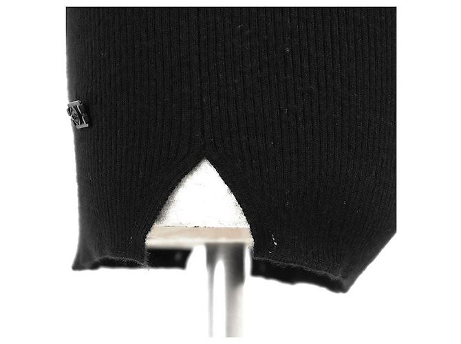 Chanel P42530 Kaschmir Strick-Top Schwarz - Ansicht 7
