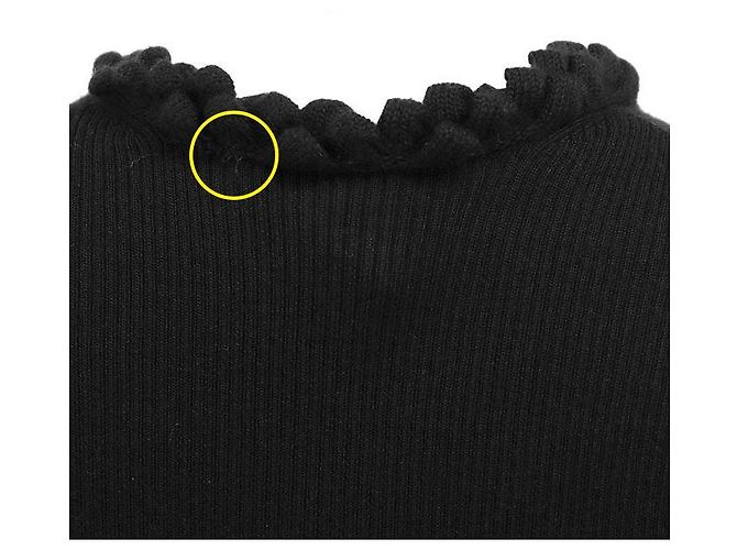 Chanel P42530 Kaschmir Strick-Top Schwarz - Ansicht 9