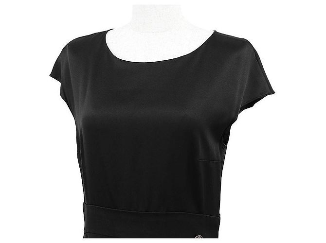 Abito in seta Chanel P38719 Nero - vista 2