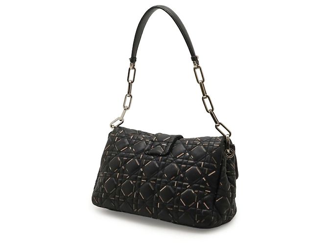 Autre Marque Borsa a tracolla in pelle New Lock Christian Dior Nero Multicolore - vista 2