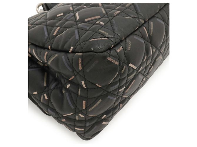 Autre Marque Borsa a tracolla in pelle New Lock Christian Dior Nero Multicolore - vista 3