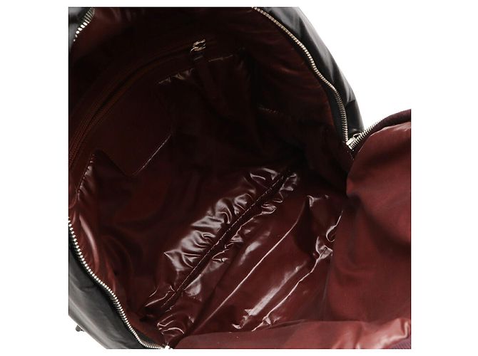Chanel Coco Cocoon Rucksack aus Nylon und Leder Schwarz Bordeaux - Ansicht 7