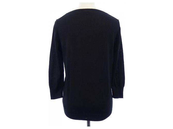 Hermès Hermes 57-7710 Silk Cashmere Knit 34 Nero - vista 2