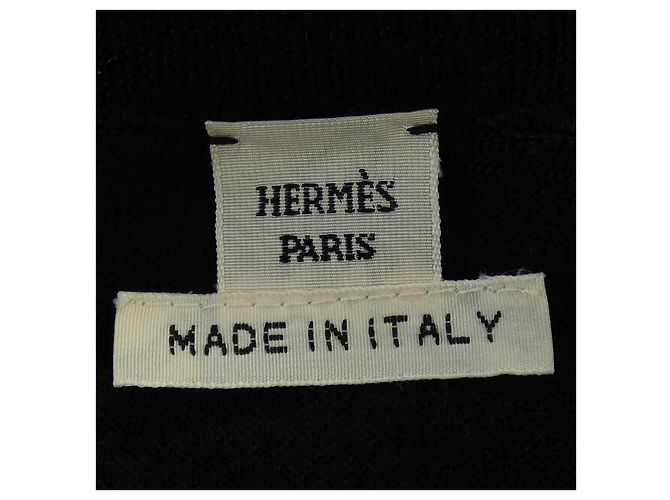 Hermès Hermes 57-7710 Silk Cashmere Knit 34 Nero - vista 4