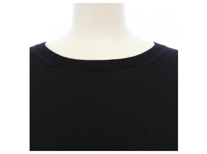 Hermès Hermes 57-7710 Silk Cashmere Knit 34 Nero - vista 5