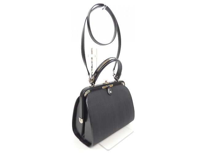 Autre Marque Borsa Comtesse Audrey in crine Nero - vista 2