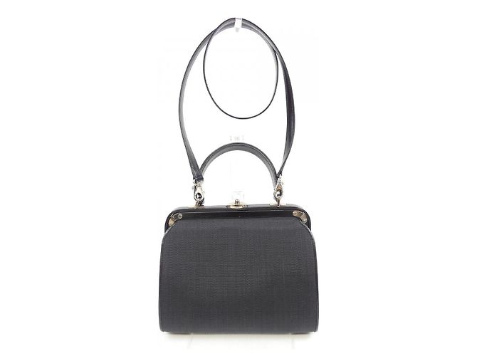 Autre Marque Borsa Comtesse Audrey in crine Nero - vista 3