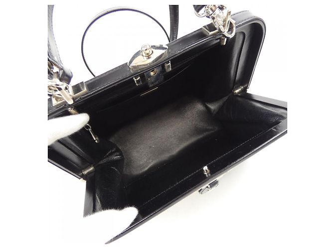 Autre Marque Borsa Comtesse Audrey in crine Nero - vista 6