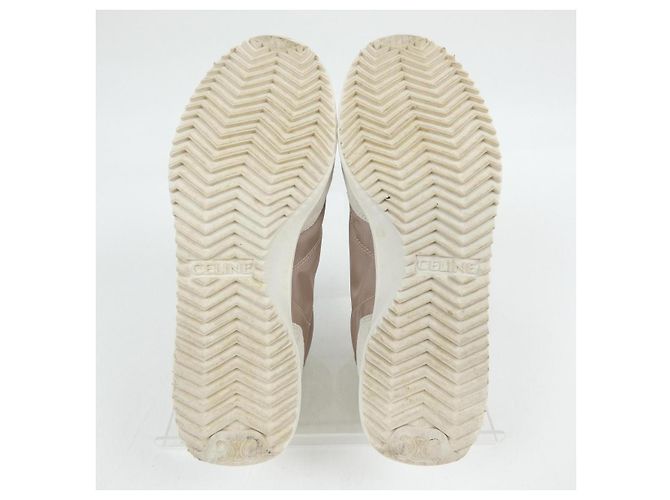 Céline Sneaker Basse Celine Racer
Sneaker in nylon e pelle di vitello Marrone - vista 4