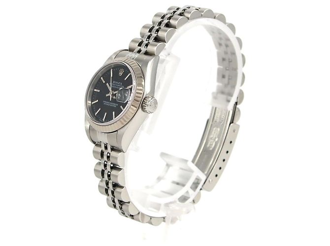 Rolex Datejust Stainless Steel White Gold Schwarz - Ansicht 2