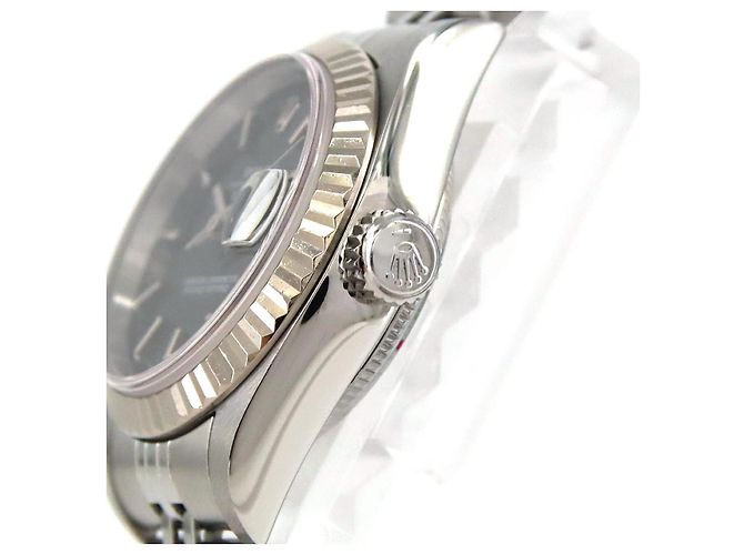 Rolex Datejust Stainless Steel White Gold Schwarz - Ansicht 4
