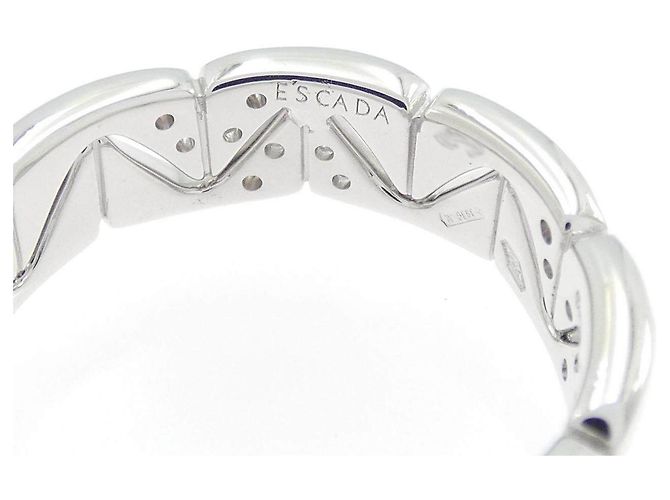 Autre Marque Escada Au750 Ring aus Weißgold und Diamanten Silber - Ansicht 4