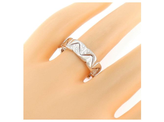 Autre Marque Escada Au750 Ring aus Weißgold und Diamanten Silber - Ansicht 5