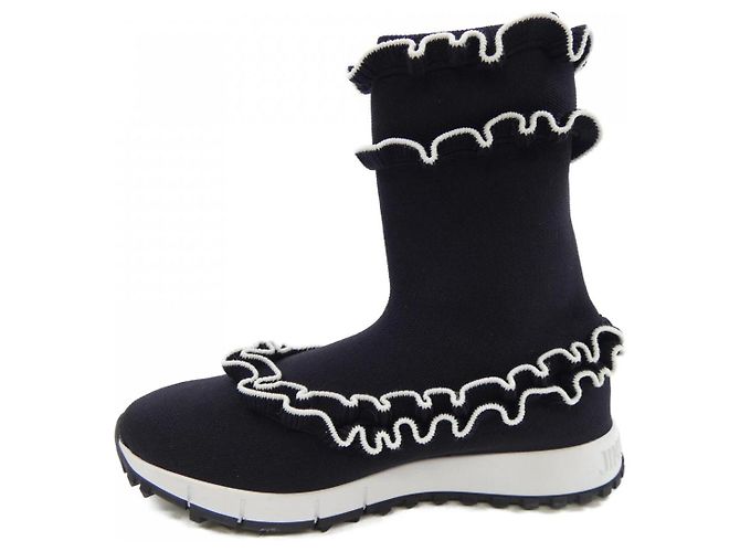Jimmy Choo Lederstiefel Schwarz - Ansicht 2