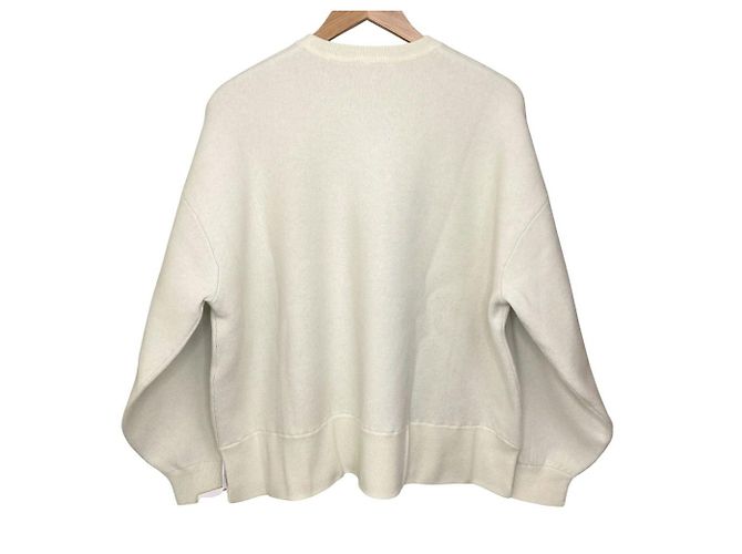 Autre Marque ENFOLD REVERSIBLE PULLOVER Knitwear Marrom Branco Cru - vista 2