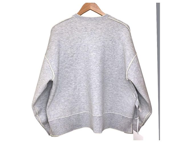 Autre Marque ENFOLD REVERSIBLE PULLOVER Knitwear Marrom Branco Cru - vista 4