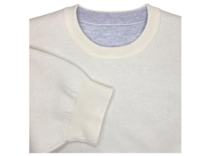 Autre Marque ENFOLD REVERSIBLE PULLOVER Knitwear Marrom Branco Cru - vista 6