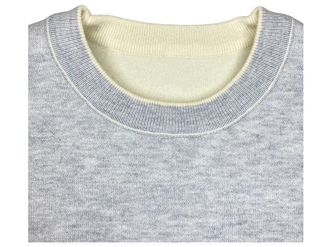 Autre Marque ENFOLD REVERSIBLE PULLOVER Knitwear Marrom Branco Cru - vista 7