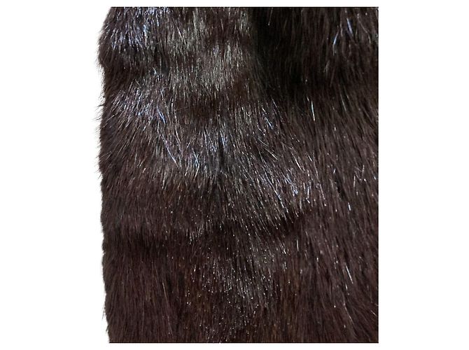 Moncler Grenoble SCIARPA Nutria Fur Scarf Hood Nero - vista 3