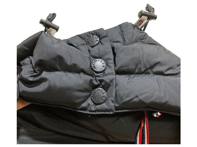 Moncler Grenoble SCIARPA Nutria Fur Scarf Hood Nero - vista 4