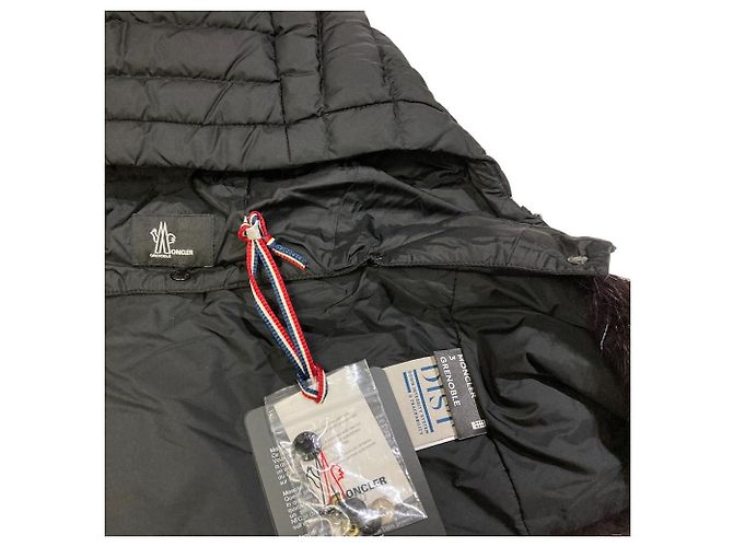 Moncler Grenoble SCIARPA Nutria Fur Scarf Hood Nero - vista 8
