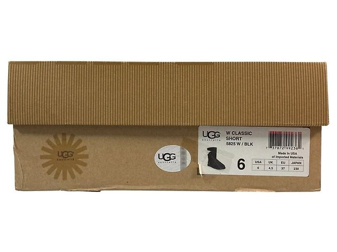 Autre Marque UGG australia CLASSIC SHORT Lammfellstiefel Schwarz - Ansicht 10