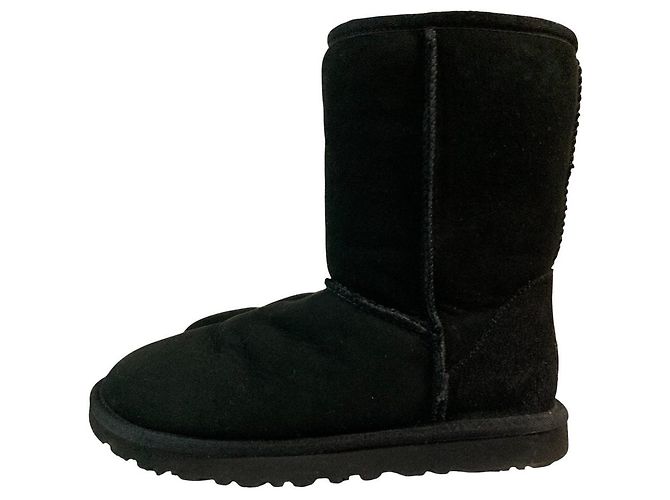 Autre Marque UGG australia CLASSIC SHORT Lammfellstiefel Schwarz - Ansicht 2