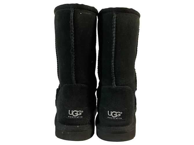 Autre Marque UGG australia CLASSIC SHORT Lammfellstiefel Schwarz - Ansicht 3