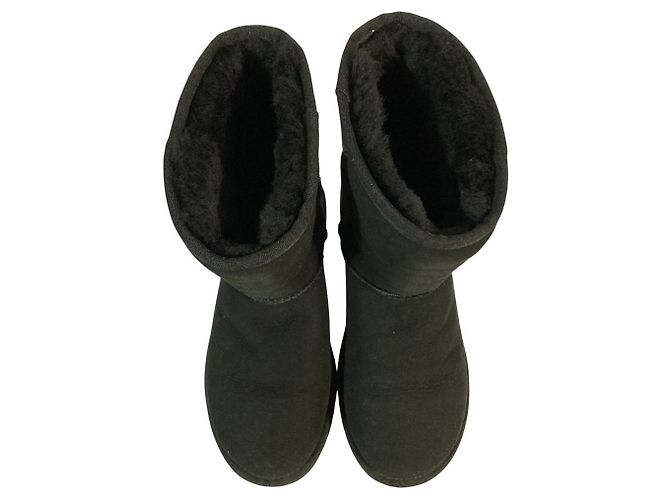 Autre Marque UGG australia CLASSIC SHORT Lammfellstiefel Schwarz - Ansicht 4