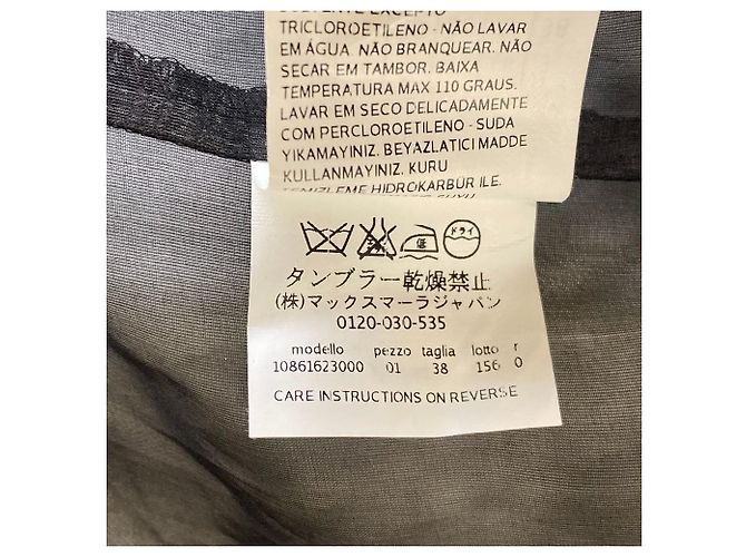 Abrigo largo Chester de tweed a cuadros Max Mara Negro - vista 11