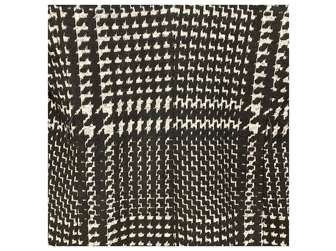 Abrigo largo Chester de tweed a cuadros Max Mara Negro - vista 7