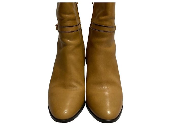 Céline Celine Claude Triomphe Lederstiefeletten Braun - Ansicht 3